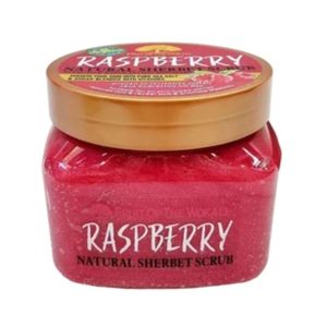 Fruit of the wokali Raspberry natural sherbet body scrub
