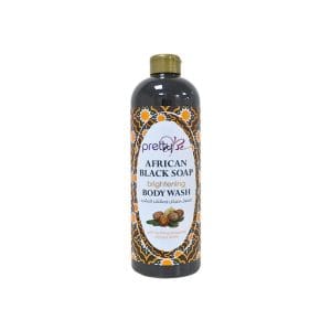 Pretty Be African Black Soap Brightening Exfoliating Body Wash