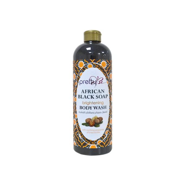 Pretty Be African Black Soap Brightening Exfoliating Body Wash