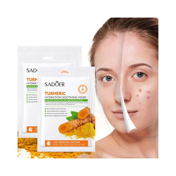 SADOER Turmeric Hydration Soothing Face Mask