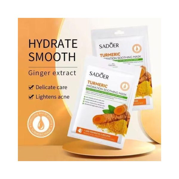 SADOER Turmeric Hydration Soothing Face Mask
