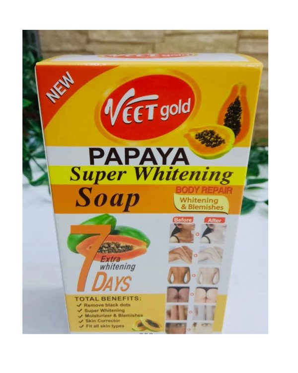 Veet Gold Papaya Super Whitening Soap