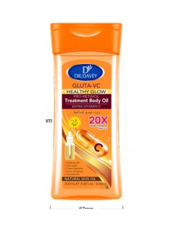 Dr Davey Gluta VC Pro Retinol Treatment Body Oil