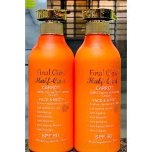 Final Glow Half-Cast With Carrot Whitening Face and Body Cream