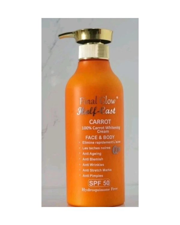 Final Glow Half-Cast With Carrot Whitening Face and Body Cream