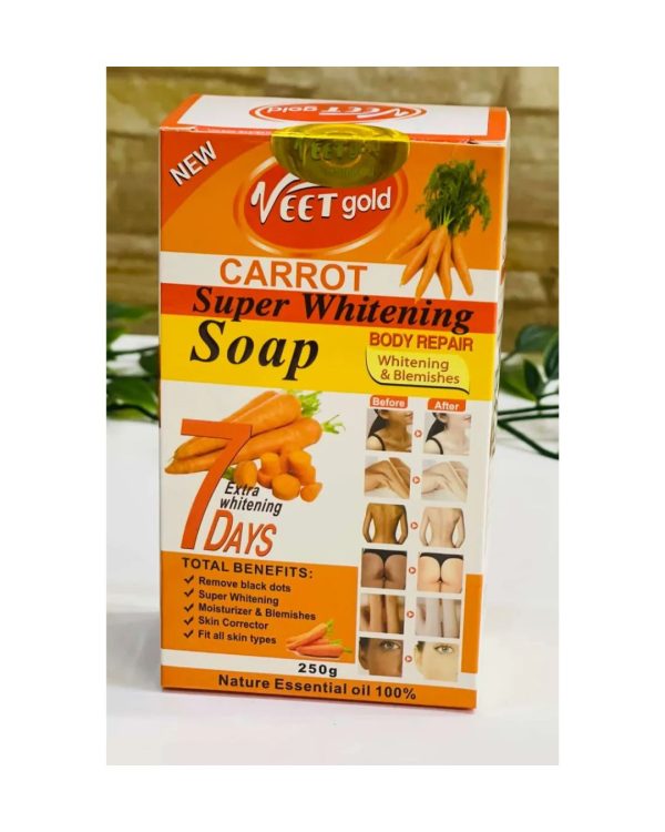 Veet Gold Carrot Super Whitening Soap