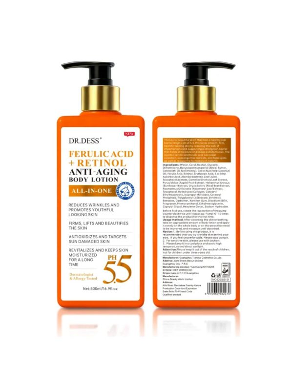 Dr Dess Ferulic Retinol Anti Aging Body Lotion