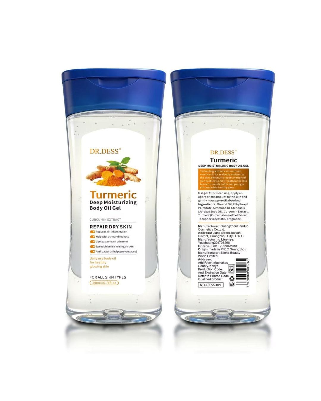 Dr Dess Turmeric Body Oil Gel