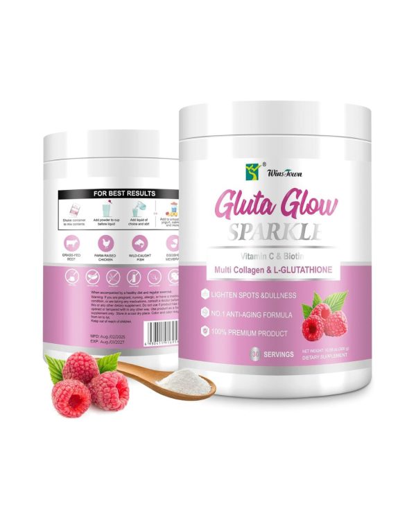 Gluta Glow Sparkle Powder With Vitamin C & Biotin