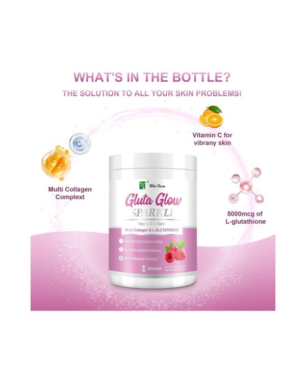 Gluta Glow Sparkle Powder With Vitamin C & Biotin